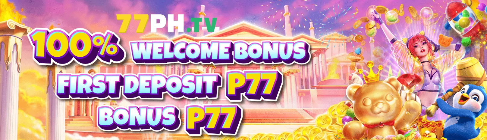 Hình ảnh chính MM88 Nổ Hũ với biểu tượng jackpot vàng rực rỡ và người chơi vui mừng, thể hiện chiến thắng và sự hứng khởi trong trò chơi.